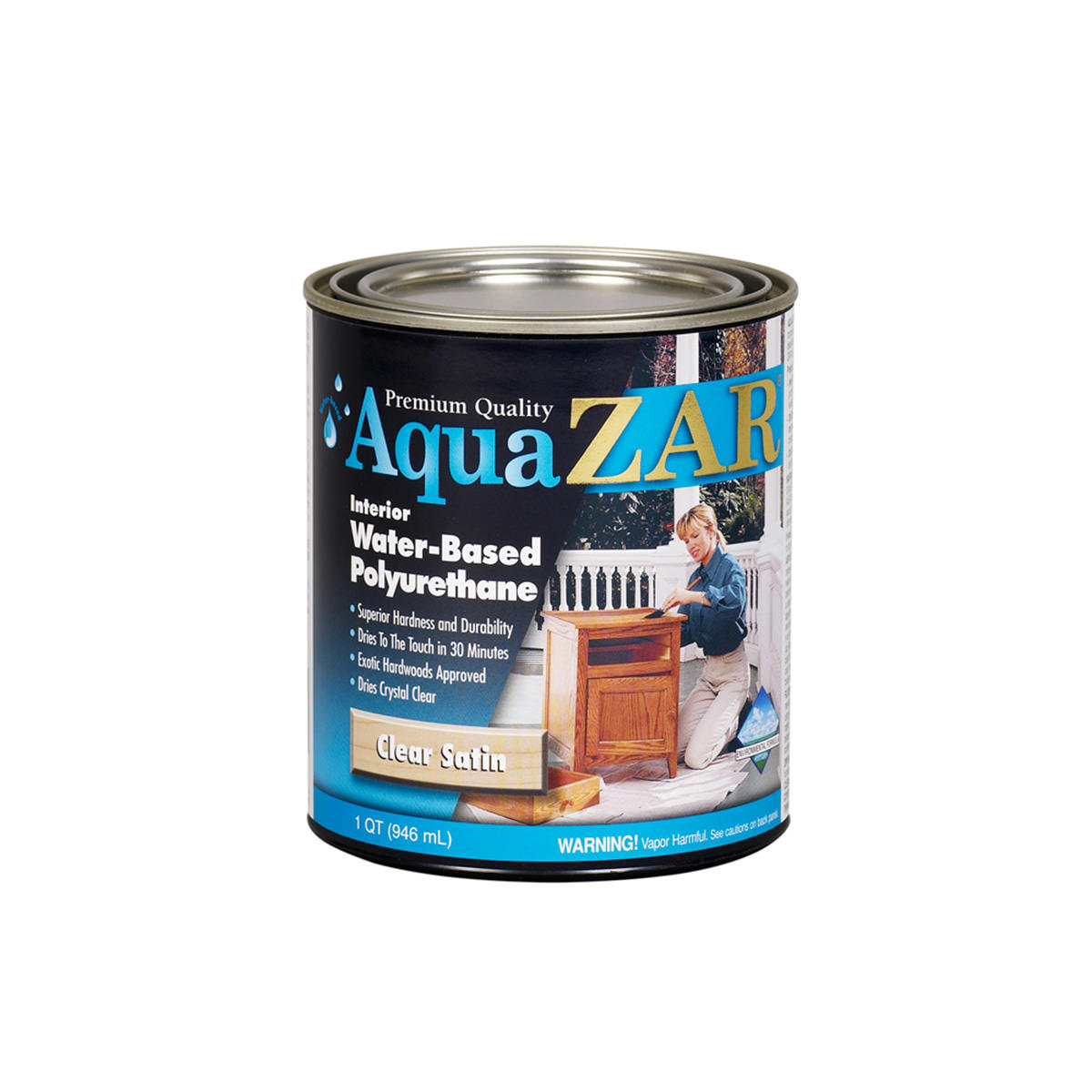 ZAR Aqua Satin 325 Polyurethane Finish Quart