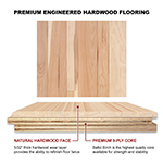 Hickory 3" & 5" Select Grade Engineered Flooring
