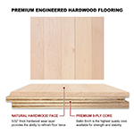 Hard Maple 4" & 5" Select Grade Engineered Flooring