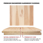 Hickory 4" Select Grade Engineered Flooring