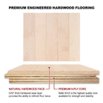 Hard Maple 4" Select Grade Engineered Flooring