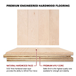Hard Maple 5" Select Grade Engineered Flooring