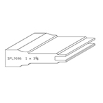 1" x 3-5/8" Custom F/J Primed Poplar Panel Moulding - SPL9186