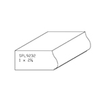 1" x 2-1/4" Custom F/J Poplar Brick Moulding - SPL9232