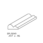 0.447" x 0.960" Hard Maple Custom Shoe Moulding - SPL9249