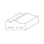 1-1/4" x 2.610" Red Oak Custom Brick Moulding - SPL9251