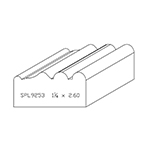 1-1/4" x 2.600" Red Oak Custom Brick Moulding - SPL9253