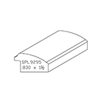 0.830" x 1-1/2" Hickory Custom Backband - SPL9295