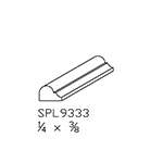 1/4" x 3/8" Walnut Custom Shoe Moulding - SPL9333