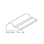 3/4" x 1-1/2" Natural Alder Custom Bed Moulding - SPL9348