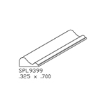 0.325" x 0.700" Poplar Custom Cabinet Moulding - SPL9399