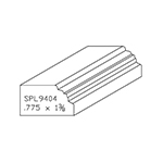 0.775" x 1-3/8" Natural Alder Custom Brick Moulding - SPL9404