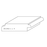 1" x 4" Custom Hard Maple Miscellaneous Moulding - SPL9410