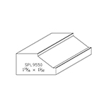 1.031" x 1.938" F/J Primed Poplar Custom Brick Moulding - SPL9550