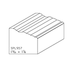 1-11/16" x 1-7/8" Natural Alder Custom Brick Moulding - SPL957