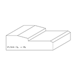 1-7/16" x 4-5/8" Natural Alder Custom Base Block - SPL9606