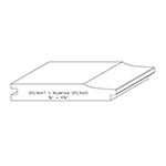 3/4" x 4-3/4" Custom White Oak Lap Lap Siding - SPL9647