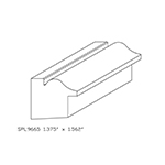 1.330" x 1.555" Custom Quarter Sawn White Oak Backband - SPL9665
