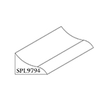 1" x 1-1/2" Red Oak Custom Bed Moulding - SPL9794