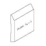7/16" x 3" Poplar Custom Baseboard - SPL2004