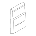5/8" x 4.300" Poplar Custom Baseboard - SPL2013