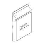 0.830" x 6-1/2" Knotty Eastern White Pine Custom Baseboard - SPL2027