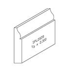 1/2" x 2.300" White Oak Custom Baseboard - SPL2028