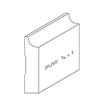3/4" x 3" White Oak Custom Baseboard - SPL2031