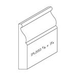 5/8" x 3-1/4" White Oak Custom Baseboard - SPL2053