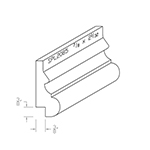 7/8" x 2.031" Poplar Custom Baseboard - SPL2085