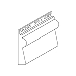 0.570" x 2.325" Character Grade White Oak Custom Baseboard - SPL2105