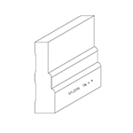1-1/8" x 4" Poplar Custom Baseboard - SPL2150