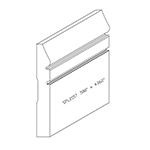 0.580" x 4.063" Character Grade White Oak Custom Baseboard - SPL2157