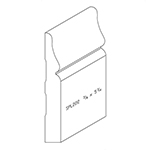 3/4" x 5-1/4" Knotty Eastern White Pine Custom Baseboard - SPL222