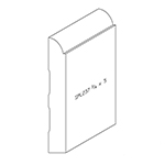 3/4" x 5" Poplar Custom Baseboard - SPL237
