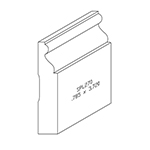 0.785" x 3.720" White Oak Custom Baseboard - SPL270