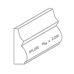 13/16" x 2.200" Poplar Custom Baseboard - SPL281