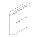3/4" x 3-1/2" Poplar Custom Baseboard - SPL292