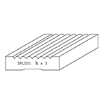 3/4" x 3" F/J Primed Poplar Custom Casing - SPL1011