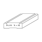 3/4" x 2-1/2" F/J Primed Poplar Custom Casing - SPL1155