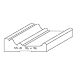1-1/16" x 3-1/2" F/J Primed Poplar Custom Casing - SPL121