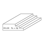 3/4" x 2-1/2" F/J Primed Poplar Custom Casing - SPL128