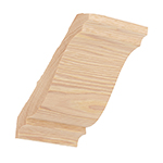 Hickory Crown Moulding B301