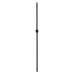 1/2" L.J. Smith Hollow Iron Square Baluster, Single Knuckle, Low Sheen Black LIH-HOL1KNUC44