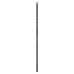 L.J. Smith 1/2" Hollow Iron Square Kneewall Baluster LIH-KW2TW44, Oil Rubbed Copper