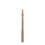 3" x 43" Poplar Short Utility Newel - LJ3270