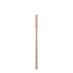 1-1/4" x 42" Hickory Colonial Candlecup Square Top Non Drilled Bottom Baluster - LJ5141ND