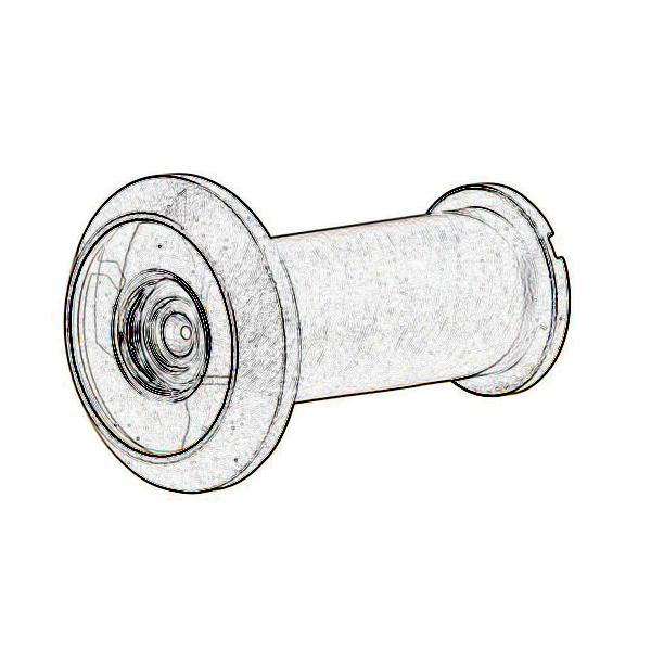 Ives by Schlage Bright Brass (US3) Wide Angle Door Viewer (Peep Hole) 698