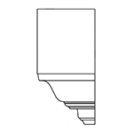 Natural Alder Inside B311 Crown Block