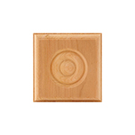 Cherry 3" Bullseye Plinth Block
